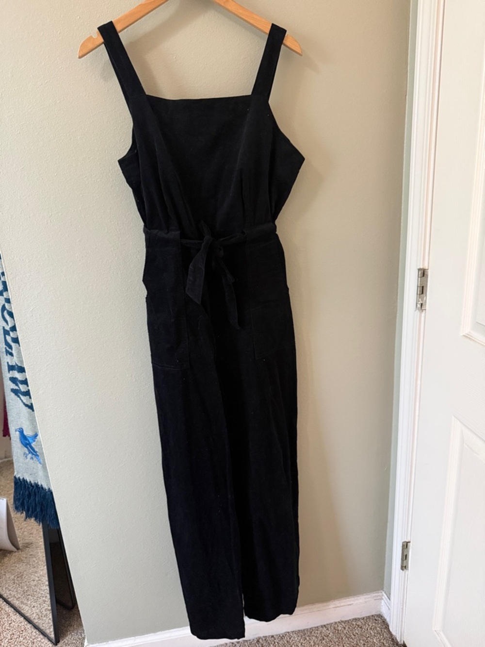 Clover Canyon Black Wide-Leg Jumpsuit with Tie Waist